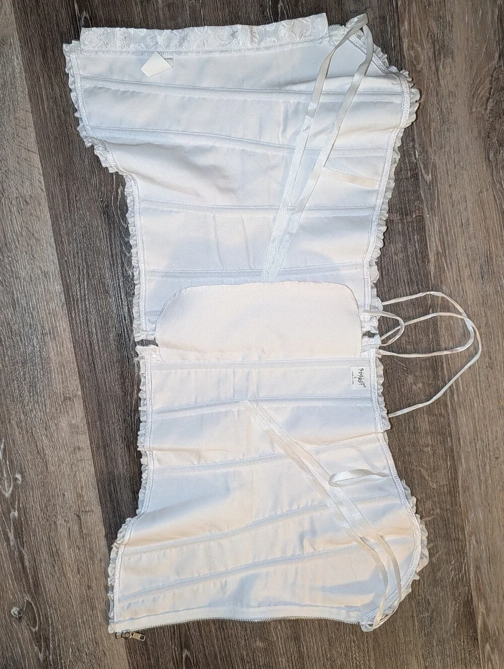 Spirit Halloween Lace Up White Corset
